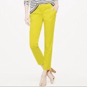 J.Crew citron cafe capri size 4